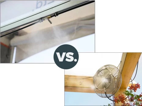 Misting Line Systems vs. Misting Fan Systems